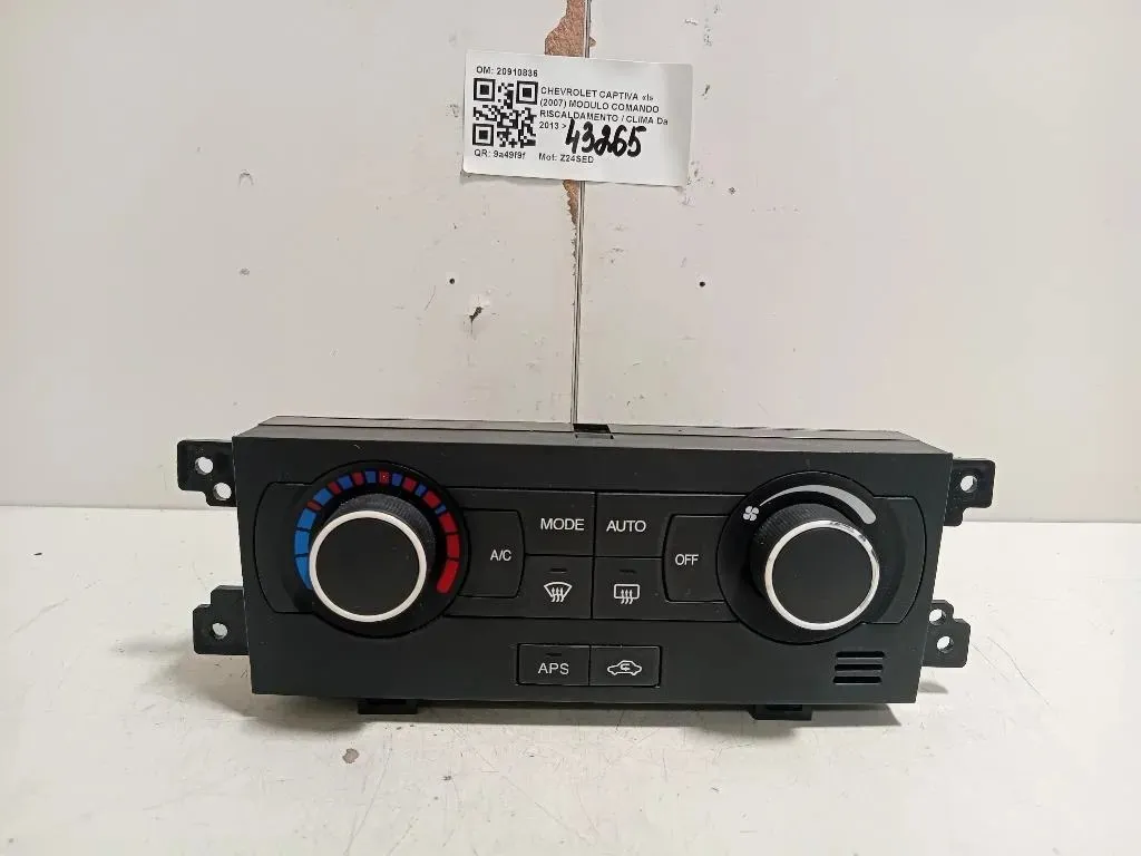 Modulo Comando Riscaldamento Clima 20910836 Chevrolet Captiva I 2007