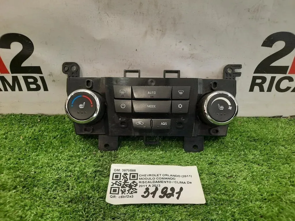 Modulo Comando Riscaldamento Clima 3870588 Chevrolet Orlando 2011