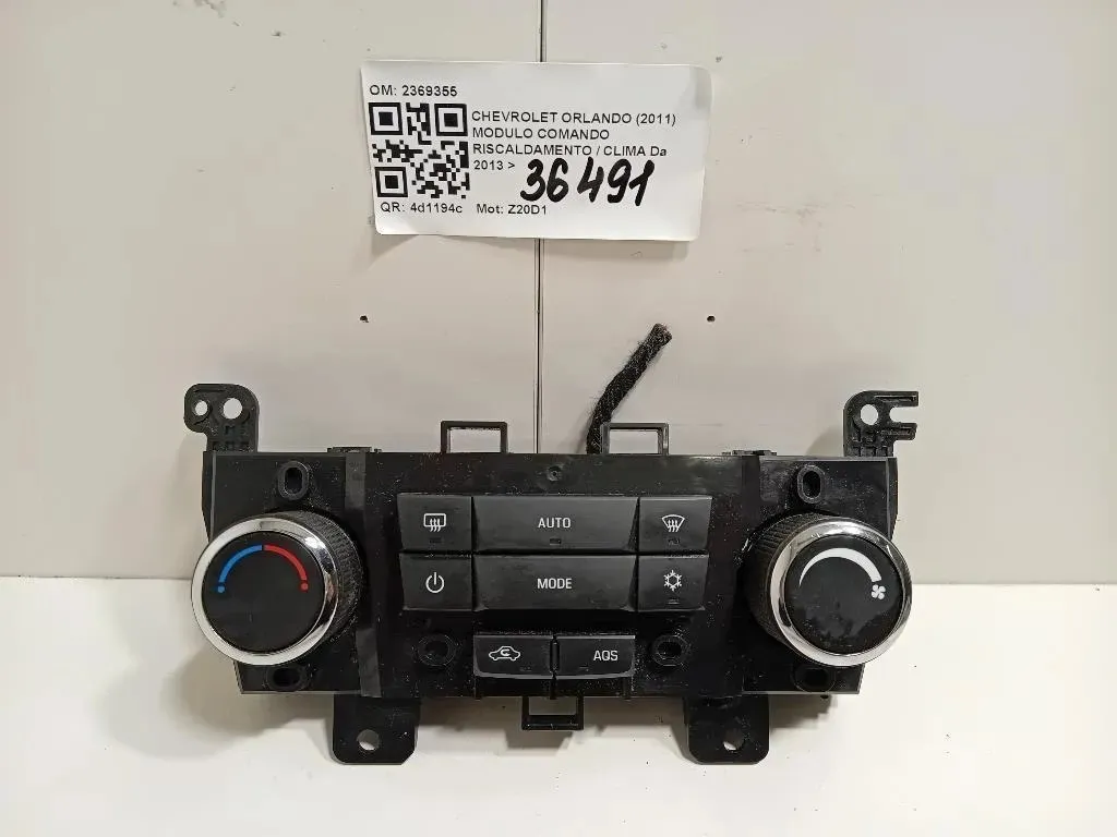 Modulo Comando Riscaldamento Clima 3870578 Chevrolet Orlando 2011