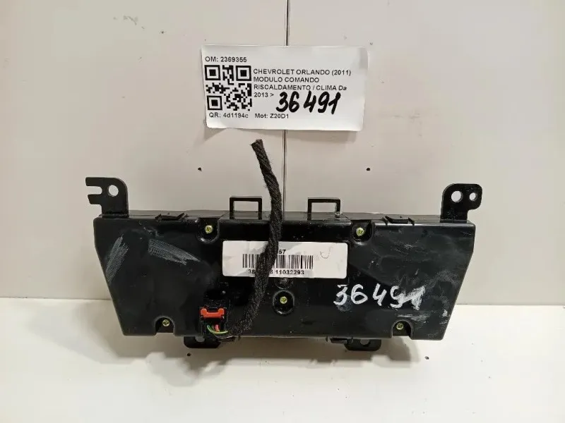 Modulo Comando Riscaldamento Clima 3870578 Chevrolet Orlando 2011