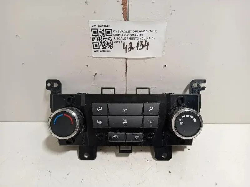Modulo Comando Riscaldamento Clima 3870548 Chevrolet Orlando 2011