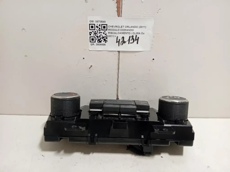 Modulo Comando Riscaldamento Clima 3870548 Chevrolet Orlando 2011