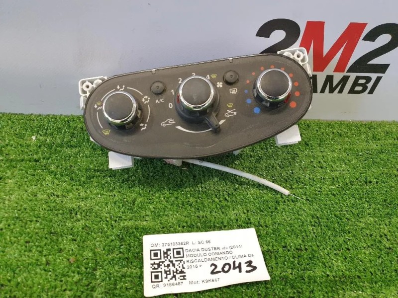 Modulo Comando Riscaldamento Clima 275103362R Dacia Duster I 2014