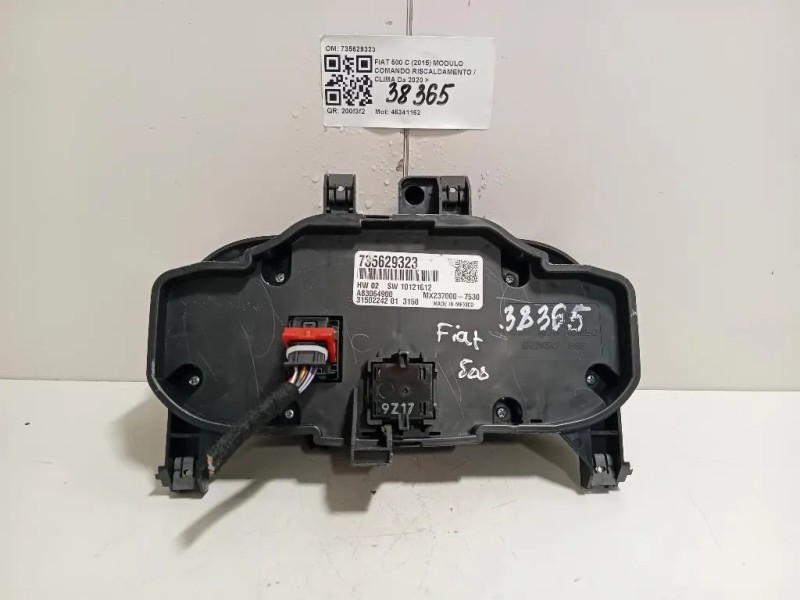 Modulo Comando Riscaldamento Clima 735629323 Fiat 500 C 2015