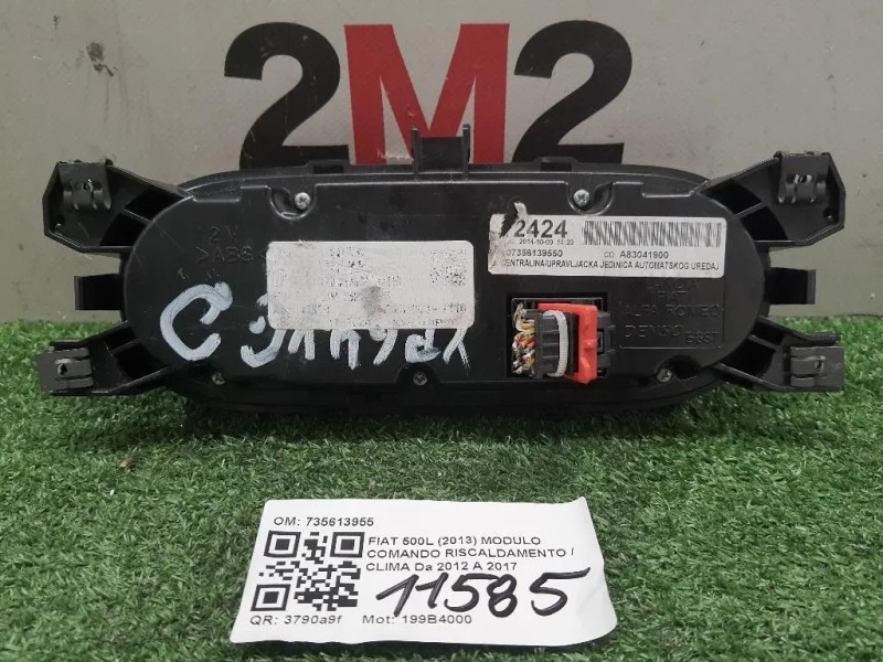 Modulo Comando Riscaldamento Clima 735613955 Fiat 500L 2013
