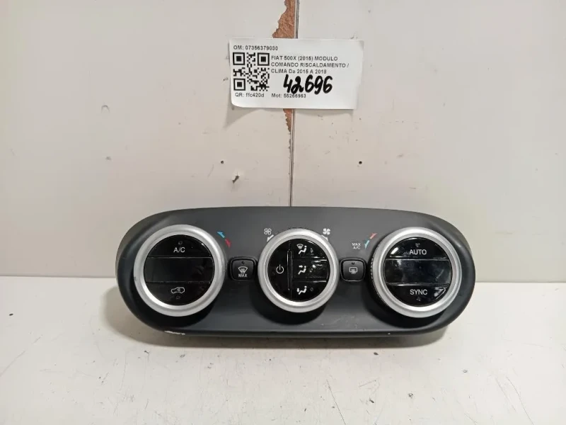 Modulo Comando Riscaldamento Clima 07356379030 Fiat 500X 2015