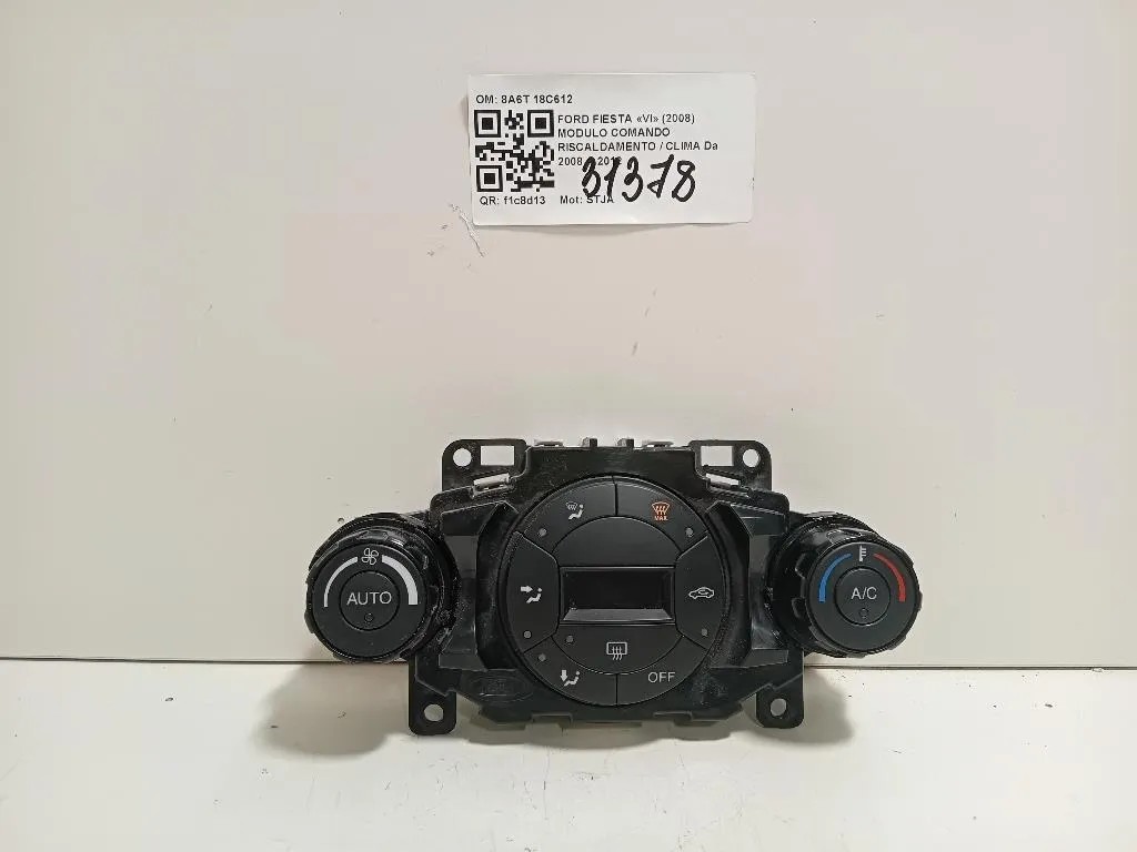 Modulo Comando Riscaldamento Clima 8A6T 18C612 Ford Fiesta VI 2008