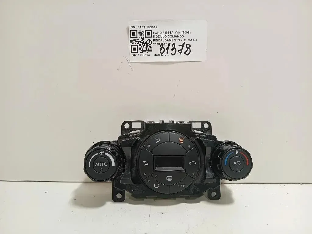 Modulo Comando Riscaldamento Clima 8A6T 18C612 Ford Fiesta VI 2008