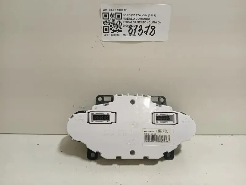 Modulo Comando Riscaldamento Clima 8A6T 18C612 Ford Fiesta VI 2008