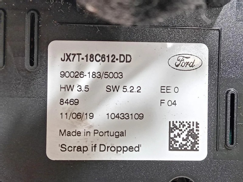 Modulo Comando Riscaldamento Clima JX7T18C612DD Ford Focus V 2018