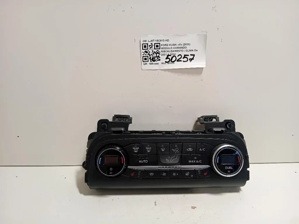 Modulo Comando Riscaldamento Clima LJ6T-18C612-HD Ford KUGA III 2020