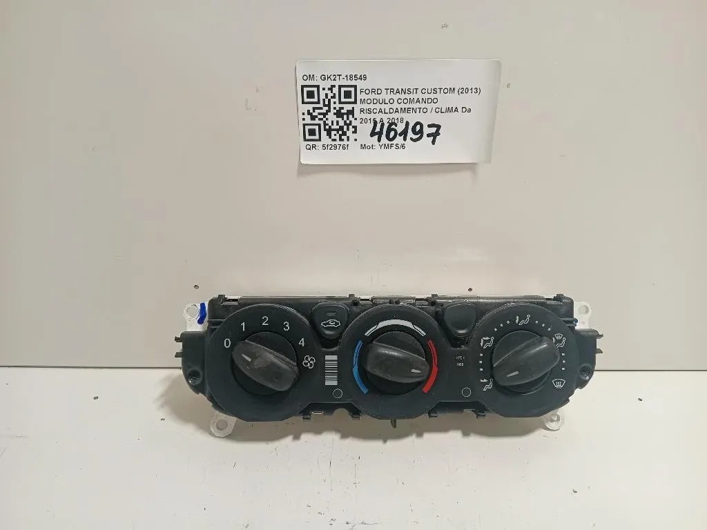 Modulo Comando Riscaldamento Clima GK2T-18549 Ford Transit Custom I 2013