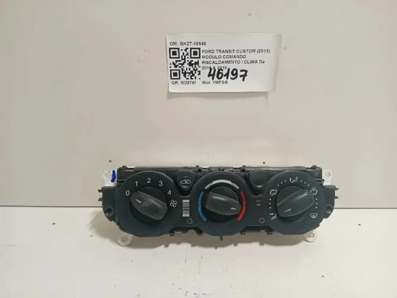 Modulo Comando Riscaldamento Clima GK2T-18549 Ford Transit Custom I 2013
