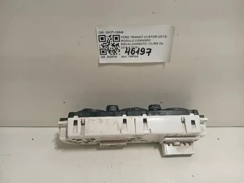 Modulo Comando Riscaldamento Clima GK2T-18549 Ford Transit Custom I 2013