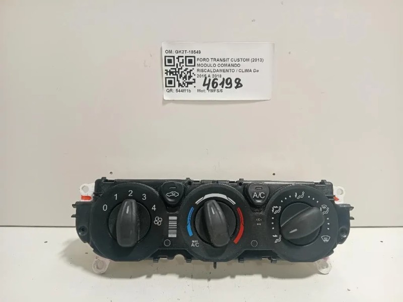 Modulo Comando Riscaldamento Clima GK2T-18549 Ford Transit Custom I 2013