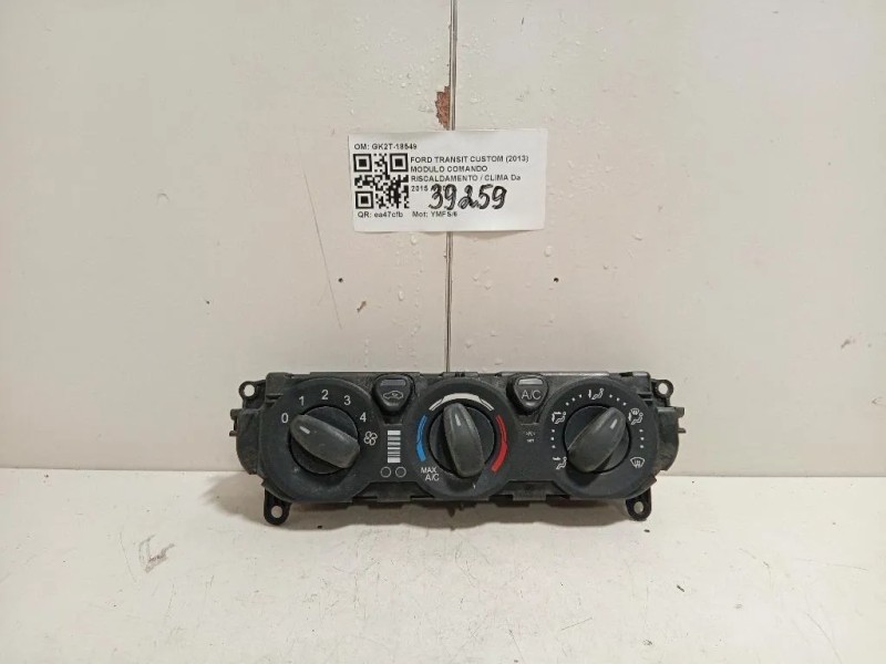 Modulo Comando Riscaldamento Clima GK2T-18549 Ford Transit Custom I 2013