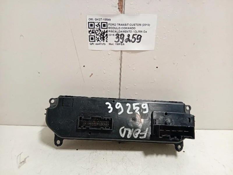 Modulo Comando Riscaldamento Clima GK2T-18549 Ford Transit Custom I 2013