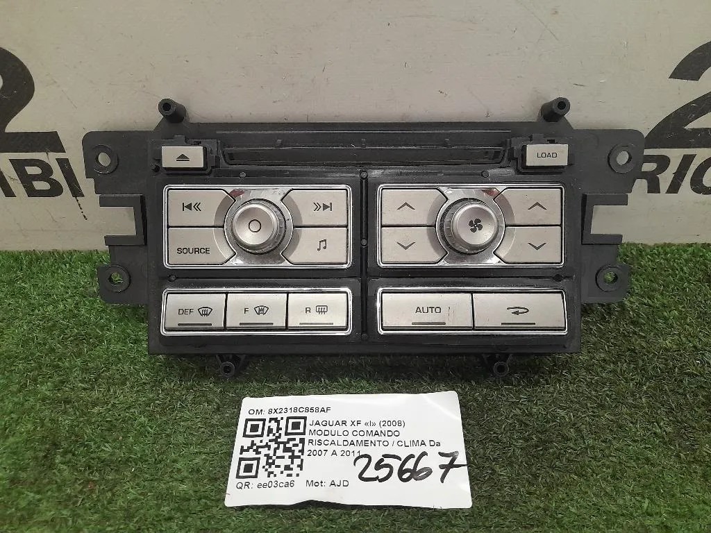 Modulo Comando Riscaldamento Clima 8X2318C858AF Jaguar XF I 2008
