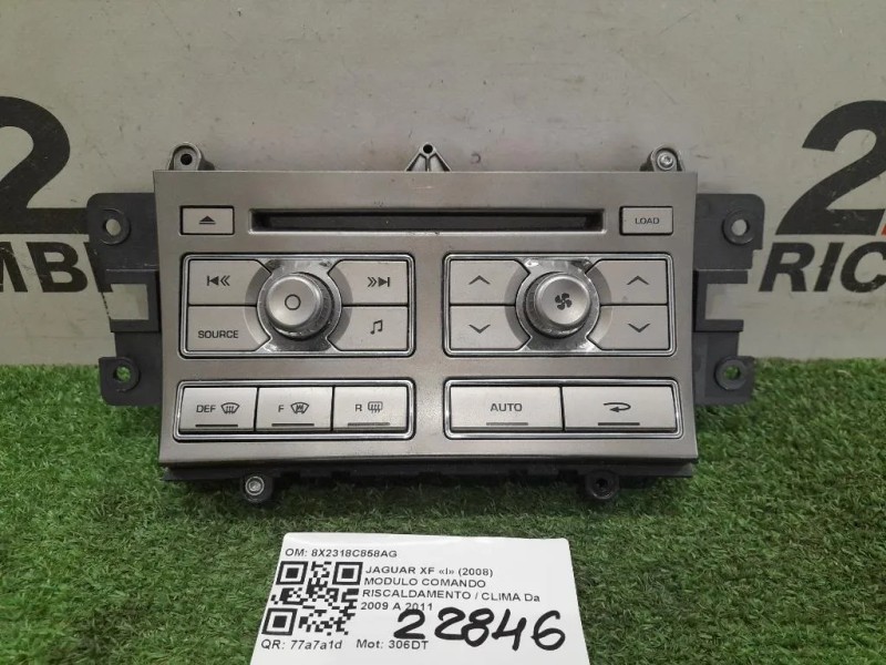 Modulo Comando Riscaldamento Clima 8X2318C858AG Jaguar XF I 2008