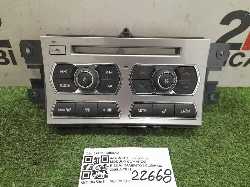 Modulo Comando Riscaldamento Clima 8X2318C858AD Jaguar XF I 2008