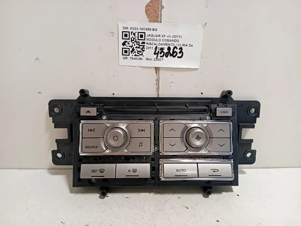 Modulo Comando Riscaldamento Clima 8X23-18C859-BG Jaguar XF I 2011