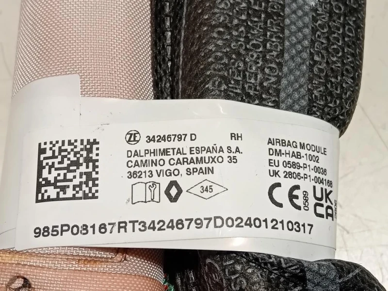 Air-bag A Tendina DX 34246797D Dacia Duster II 2021