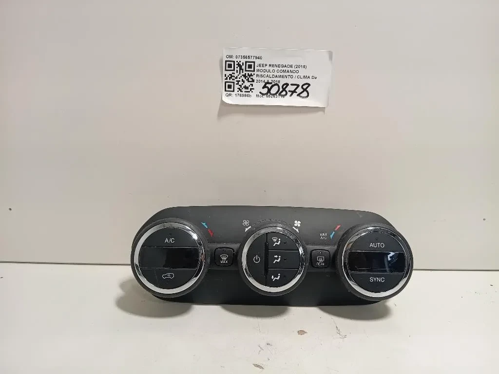 Modulo Comando Riscaldamento Clima 07356577940 Jeep Renegade 2015