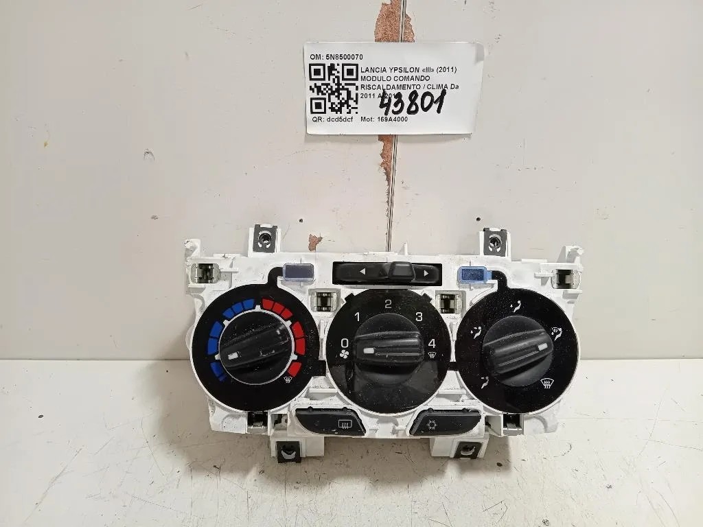 Modulo Comando Riscaldamento Clima 5N8500070 Lancia Ypsilon III 2011