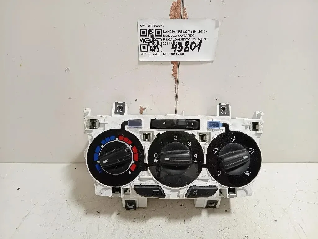 Modulo Comando Riscaldamento Clima 5N8500070 Lancia Ypsilon III 2011