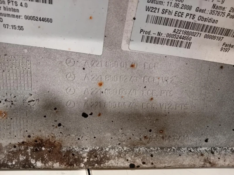 Paraurti POST A2218800140 Mercedes Classe S W221 2006