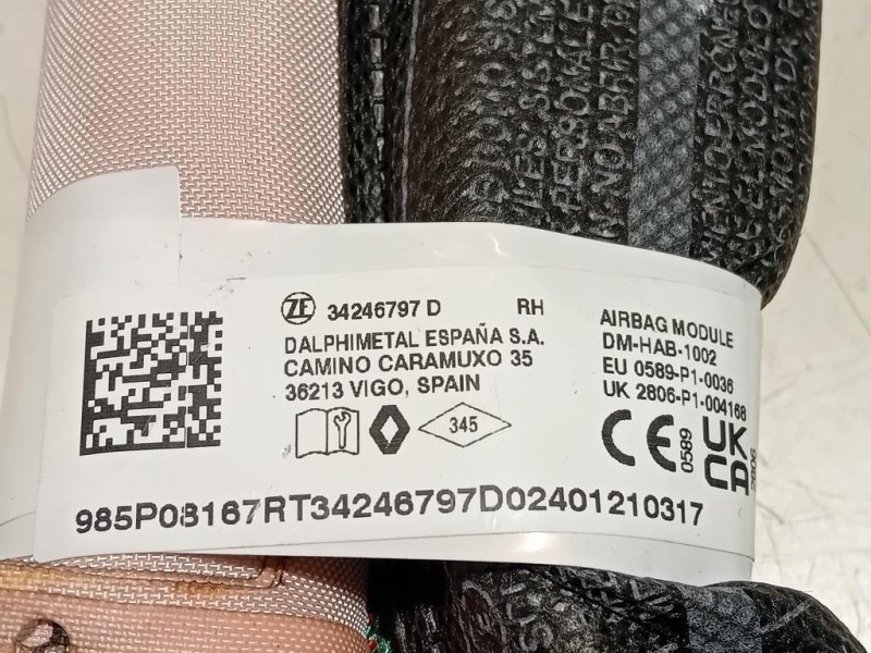 Air-bag A Tendina DX 34246797D Dacia Duster II 2021