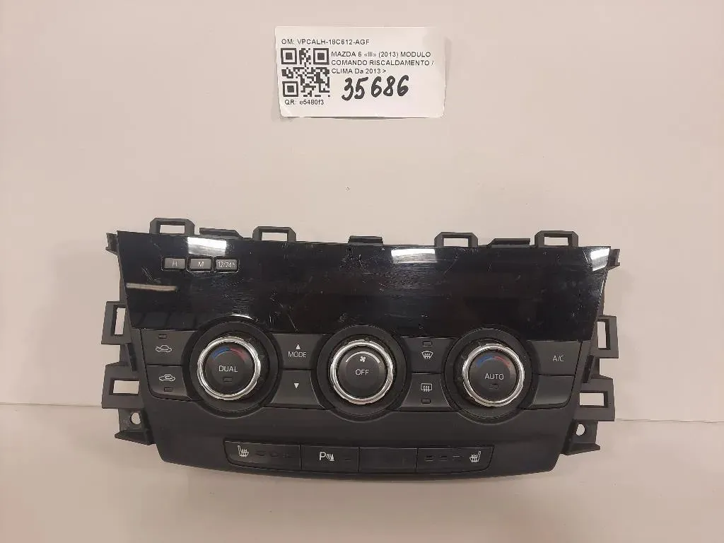 Modulo Comando Riscaldamento Clima VPCALH-18C612-AGF Mazda 6 III 2013