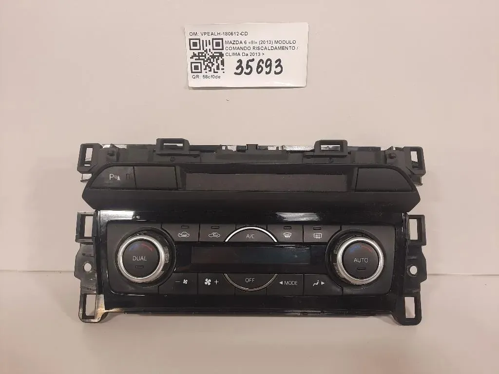 Modulo Comando Riscaldamento Clima VPEALH-180612-CD Mazda 6 III 2013