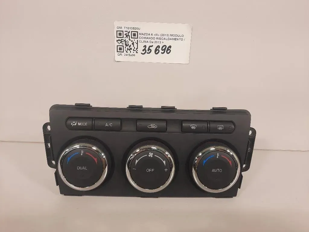 Modulo Comando Riscaldamento Clima T1013520U Mazda 6 III 2013