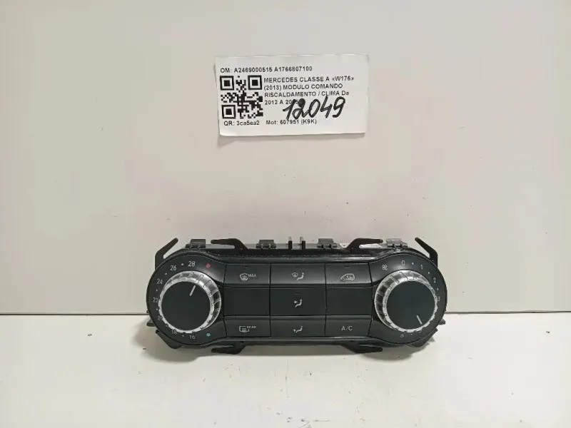 Modulo Comando Riscaldamento Clima A2469000515 A1766807100 Mercedes Classe A W176 2013