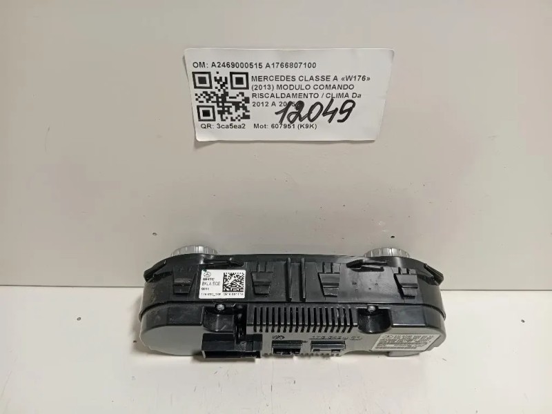 Modulo Comando Riscaldamento Clima A2469000515 A1766807100 Mercedes Classe A W176 2013