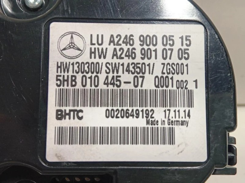 Modulo Comando Riscaldamento Clima A2469000515 A1766807100 Mercedes Classe A W176 2013