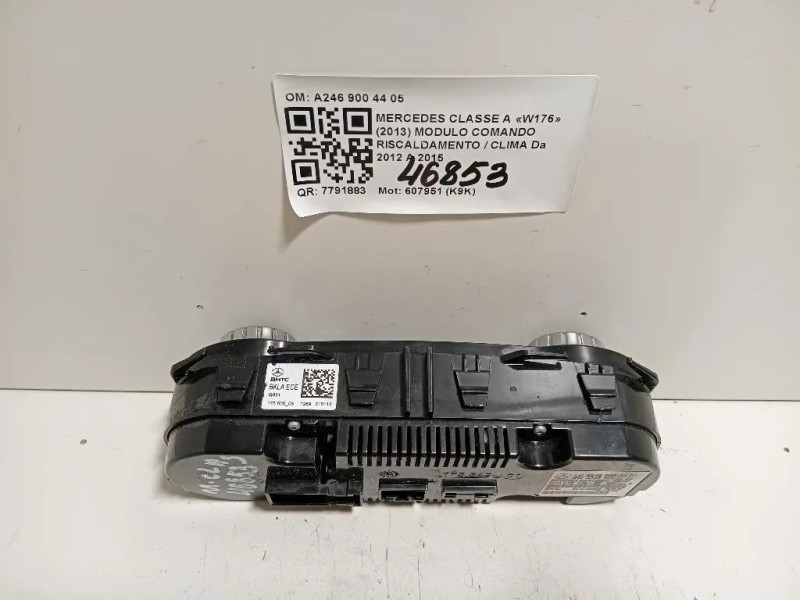 Modulo Comando Riscaldamento Clima A246 900 44 05 Mercedes Classe A W176 2013