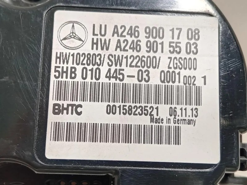Modulo Comando Riscaldamento Clima A2469001708 Mercedes Classe B W246 2012