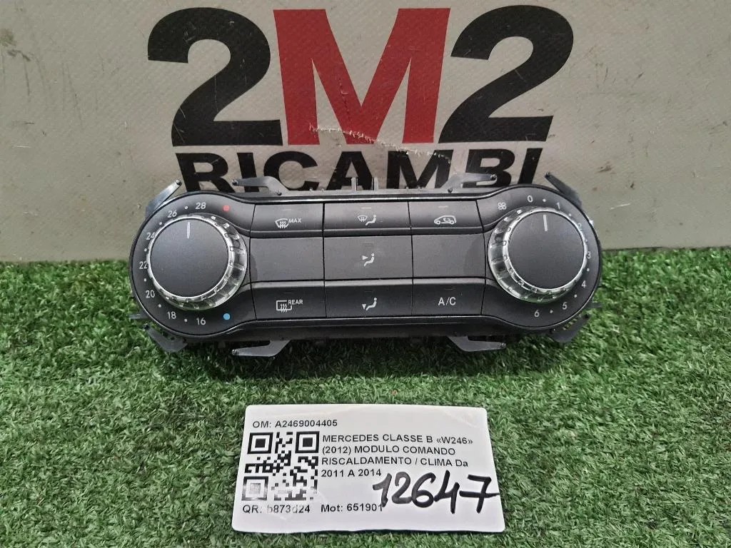 Modulo Comando Riscaldamento Clima A2469004405 Mercedes Classe B W246 2012