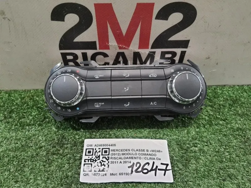 Modulo Comando Riscaldamento Clima A2469004405 Mercedes Classe B W246 2012