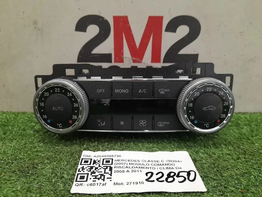 Modulo Comando Riscaldamento Clima A2048305790 Mercedes Classe C W204 2007