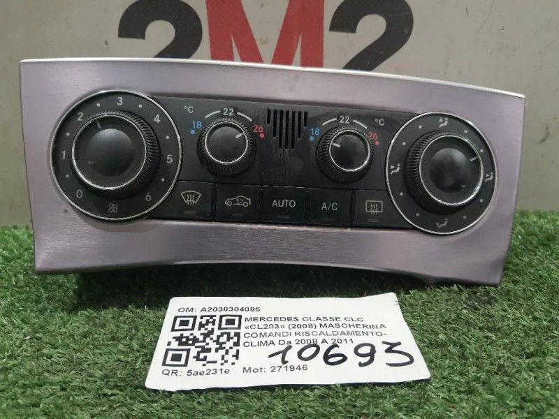 Modulo Comando Riscaldamento Clima A2038304085 Mercedes Classe CLC Cl203 2008