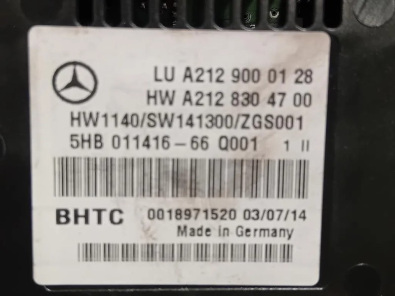 Modulo Comando Riscaldamento Clima A2129000128 Mercedes Classe E W212 2013