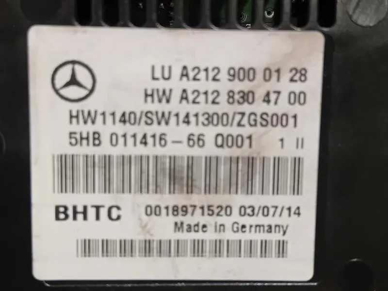 Modulo Comando Riscaldamento Clima A2129000128 Mercedes Classe E W212 2013