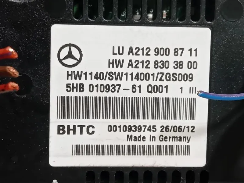 Modulo Comando Riscaldamento Clima A2129008711 Mercedes Classe E W212 2013