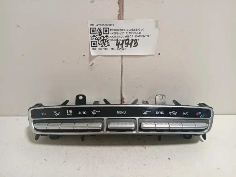 Modulo Comando Riscaldamento Clima A2059058813 Mercedes Classe GLC X253 2016