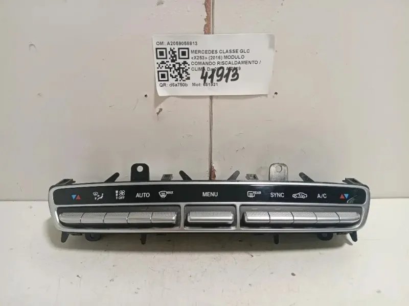 Modulo Comando Riscaldamento Clima A2059058813 Mercedes Classe GLC X253 2016