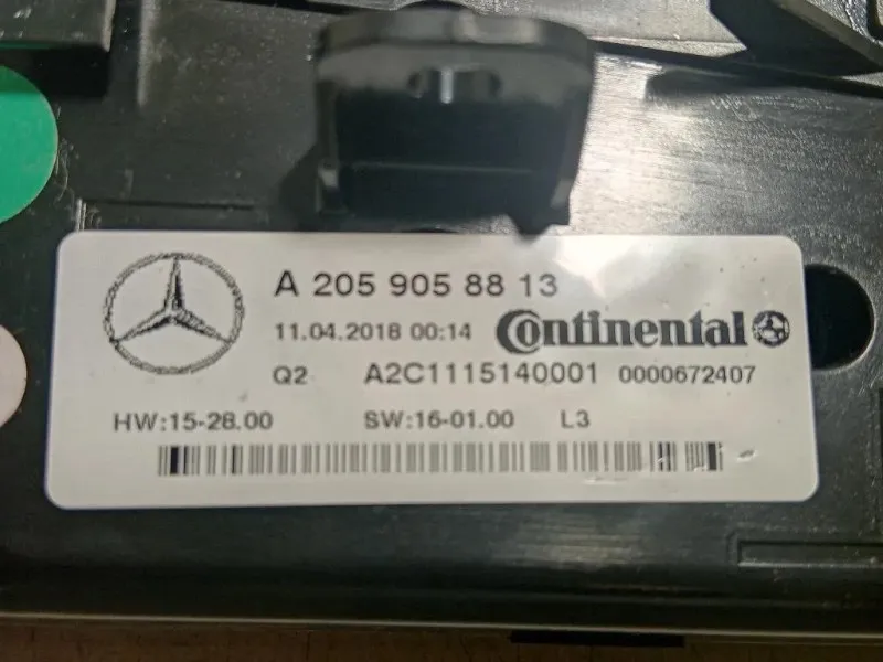 Modulo Comando Riscaldamento Clima A2059058813 Mercedes Classe GLC X253 2016