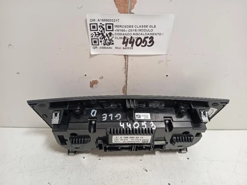 Modulo Comando Riscaldamento Clima A1669003217 Mercedes Classe GLE W166 2015